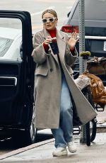 HILARY DUFF at a Starbucks in Studio City 03/11/2023
