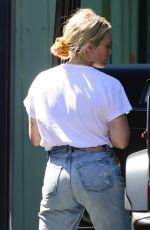 HILARY DUFF Leaves a School Event for Her Daughter in Studio City 03/24/2023