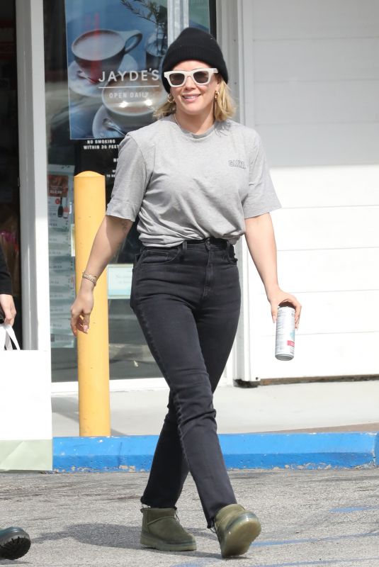 HILARY DUFF Out Shopping in Los Angeles 03/17/2023