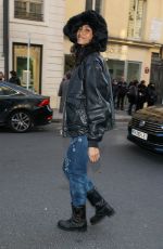 IMAAN HAMMAM Out at Paris Fashion Week 03/02/2023