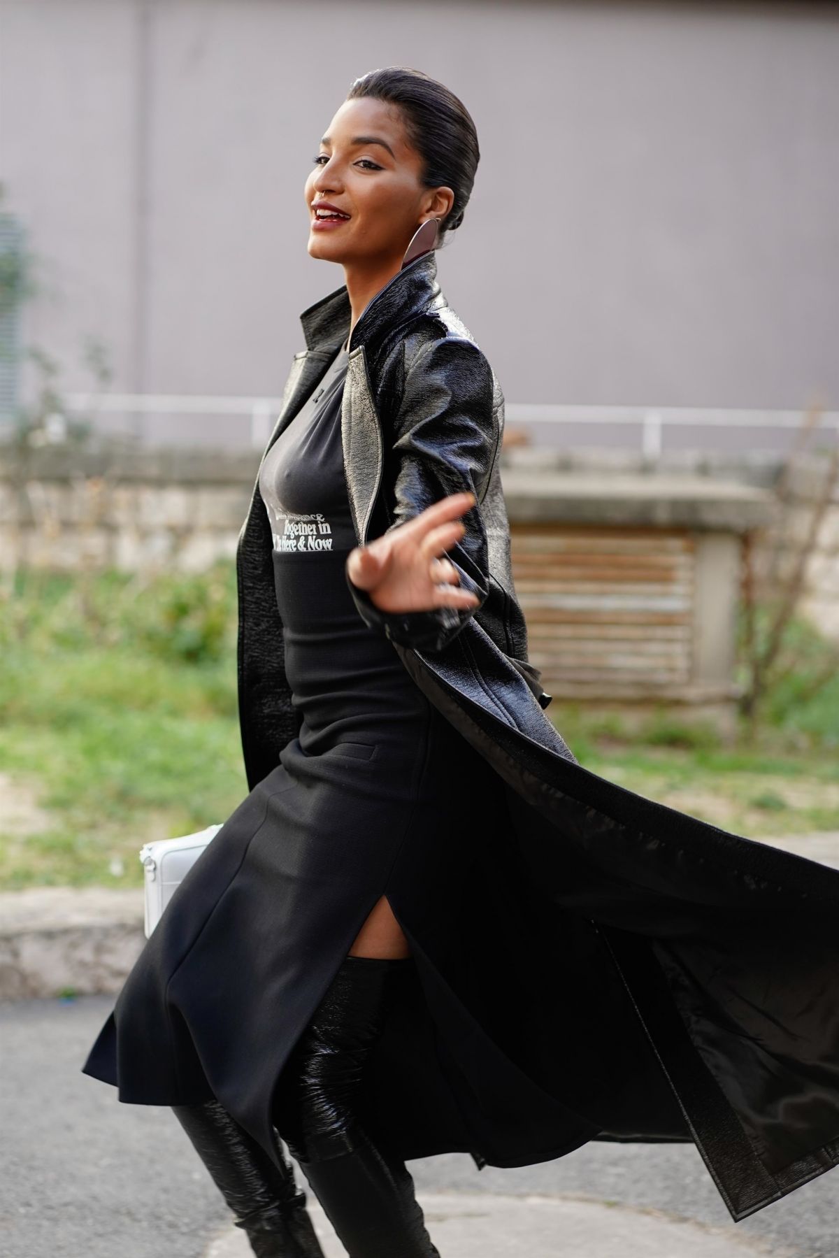 INDYA MOORE Arrives at Courreges Fashion Show at Paris Fashion Week 03 ...