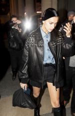 IRINA SHAYK Leaves Isabel Marant Show at Paris Fashion Week 03/02/2023