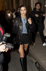 IRINA SHAYK Leaves Isabel Marant Show at Paris Fashion Week 03/02/2023
