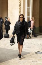 IRINA SHAYK Leaves Vivienne Westwood Fashion Show at Paris Fashion Week 03/04/2023