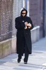 IRINA SHAYK Out with Her Puppy in New York 03/07/2023