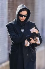 IRINA SHAYK Out with Her Puppy in New York 03/07/2023