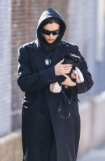 IRINA SHAYK Out with Her Puppy in New York 03/07/2023