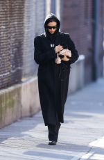 IRINA SHAYK Out with Her Puppy in New York 03/07/2023