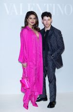 IYANKA CHOPRA and Nick Jonas at Valentino Womenswear Fall/Winter 2023-2024 Show at Paris Fashion Week 03/05/2023