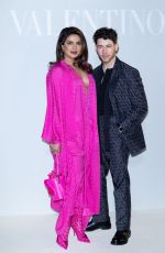 IYANKA CHOPRA and Nick Jonas at Valentino Womenswear Fall/Winter 2023-2024 Show at Paris Fashion Week 03/05/2023