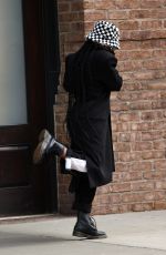 JANELLE MONAE Keeps a Low Profile Leaves Greenwich Hotel in New York 03/22/2023