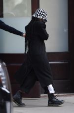 JANELLE MONAE Keeps a Low Profile Leaves Greenwich Hotel in New York 03/22/2023
