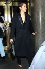 JASMIN SAVOY BROWN Arrives at New York Live to Promotes Scream VI Movie 03/03/2023