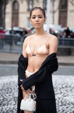 JASMIN SAVOY BROWN at Miu Miu Womenswear Fall/Winter 2023-2024 Show at Paris Fashion Week 03/06/2023