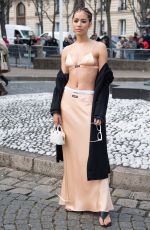 JASMIN SAVOY BROWN at Miu Miu Womenswear Fall/Winter 2023-2024 Show at Paris Fashion Week 03/06/2023