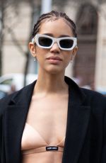 JASMIN SAVOY BROWN at Miu Miu Womenswear Fall/Winter 2023-2024 Show at Paris Fashion Week 03/06/2023