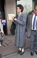 JASMIN SAVOY Heading to Scream VI Photocall in New York 03/06/2023
