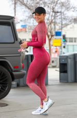 JASMINE SANDERS at a Gas Station in Los Angeles 03/16/2023