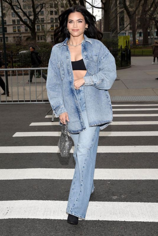 JENNA DEWAN in Double Denim Heasing to Theatre in New York 03/28/2023