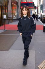 JENNA ORTEGA Arrives at NBC Studios for a Rehearsals in New York 03/09/2023