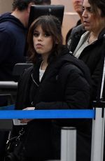 JENNA ORTEGA at JFK Airport After Hosting SNL in New York 03/12/2023