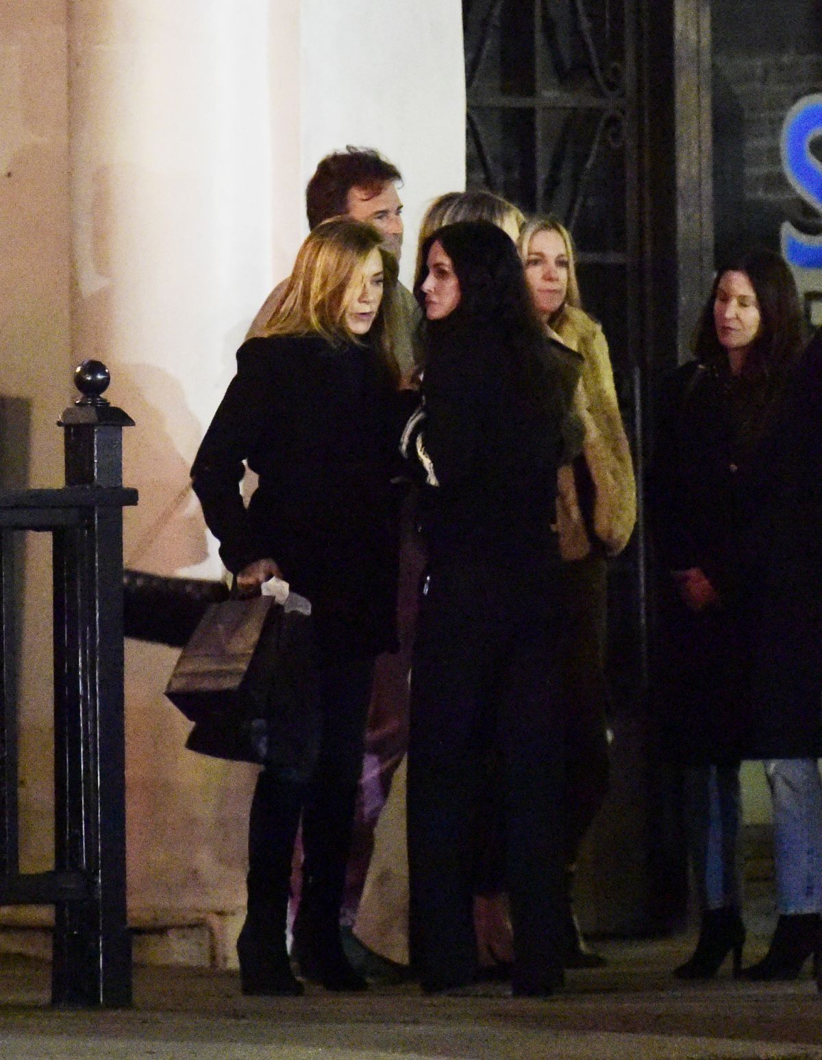JENNIFER ANISTON and Friends Out for a Party at Horses in Los Angeles ...