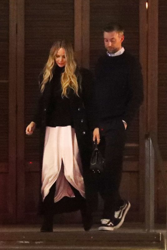 JENNIFER LAWRENCE and Cooke Maroney Leaves Baltaire Restaurant in Los Angeles 03/02/2023