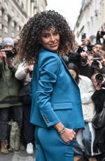 JESSICA AIDI Arrives at Palm Angels Show at Paris Fashion Week 03/05/2023