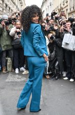 JESSICA AIDI Arrives at Palm Angels Show at Paris Fashion Week 03/05/2023