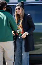 JESSICA BIEL Out for Lunch at San Vicente Bungalows in West Hollywood 03/27/2023
