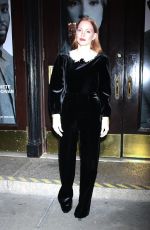 JESSICA CHASTAIN Arrives at Broadway Opening Night of A Doll