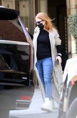 JESSICA CHASTAIN Out on Morning after Oscars in Los Angeles 03/13/2023