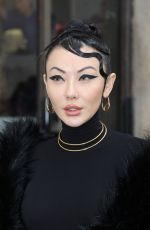 JESSICA WANG Arrives at Elie Saab Womenswear Fall/Winter 2023-2024 Show at Paris Fashion Week 03/04/2023