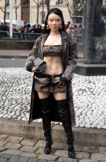JESSICA WANG at Miu Miu Womenswear Fall/Winter 2023-2024 Show at Paris Fashion Week 03/06/2023
