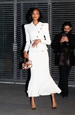 JOURDAN DUNN Arrives at Balmain Womenswear Fall/Winter 2023-2024 Show at Paris Fashion Week 03/01/2023
