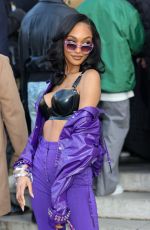 JOURDAN DUNN Arrives at Paco Rabanne Fashion Show in Paris 03/01/2023