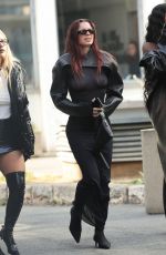 JULIA FOX Arrives at Courreges Show at Paris Fashion Week 03/01/2023