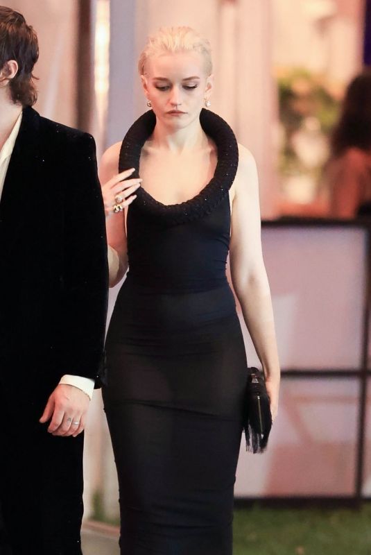 JULIA GARNER Leaves Vanity Fair Oscar Party in Beverly Hills 03/12/2023