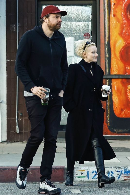 JULIA GARNER Out for Coffee with a Friend at Alfred Coffee in Studio City 03/04/2023