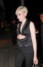JULIA GARNER Out for Dinner at Craig