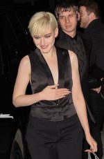 JULIA GARNER Out for Dinner at Craig