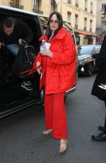 KACEY MUSGRAVES Arrives at Le Bristol Hotel in Paris 03/02/2023