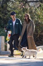 KAIA GERBER and Austin Butler Out with Their Dog at a Park in Silver Lake 03/26/2023