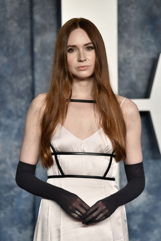 KAREN GILLAN at Vanity Fair Oscar Party in Beverly Hills 03/12/2023