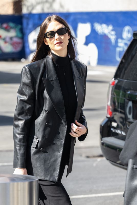 KARLIE KLOSS Out and About in New York 03/21/2023