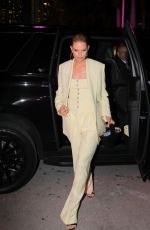 KAROLINA KURKOVA Arrives at Hugo Boss Show in Miami 03/15/2023