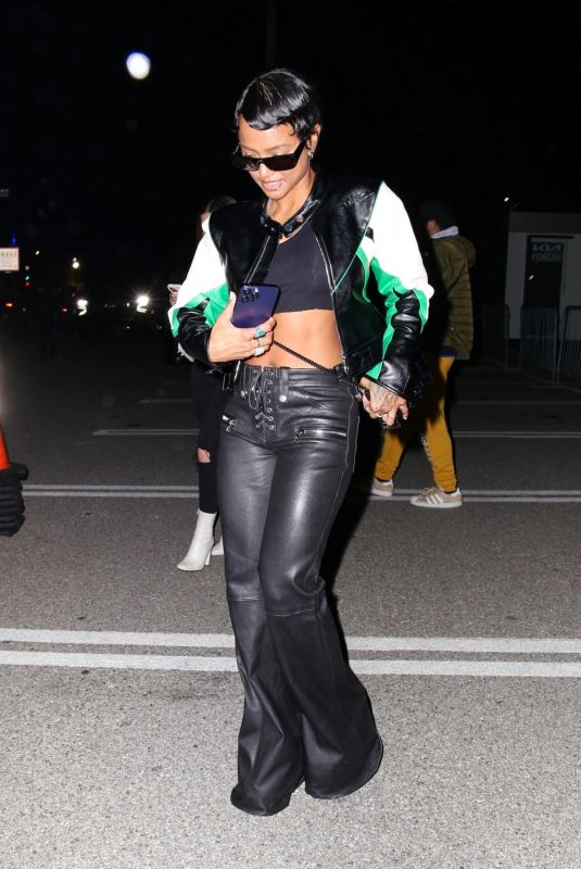 KARRUECHE TRAN Arrives at SZA’s Concert at Kia Forum in Inglewood 03/22/2023