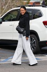 KARRUECHE TRAN Out for Lunch with a Friend at Crossroads in Calabasas 03/17/2023