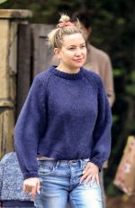 KATE HUDSON Leaves a Friends House in Brentwood 03/05/2023
