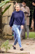KATE HUDSON Leaves a Friends House in Brentwood 03/05/2023